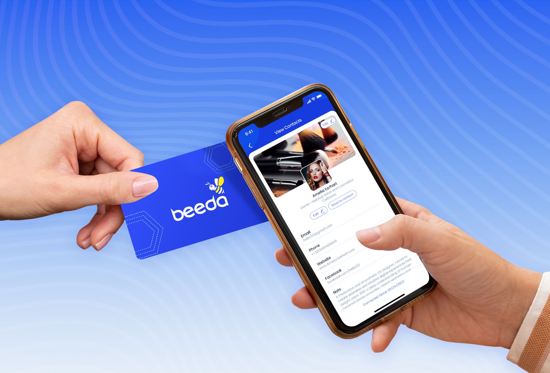 Motive of Beeda Digital Business Card
